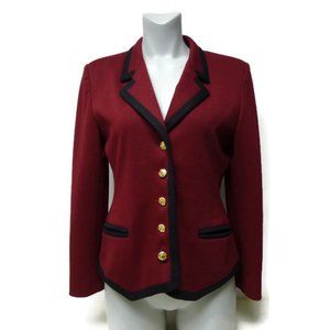 Casual Corner burgundy suit jacket